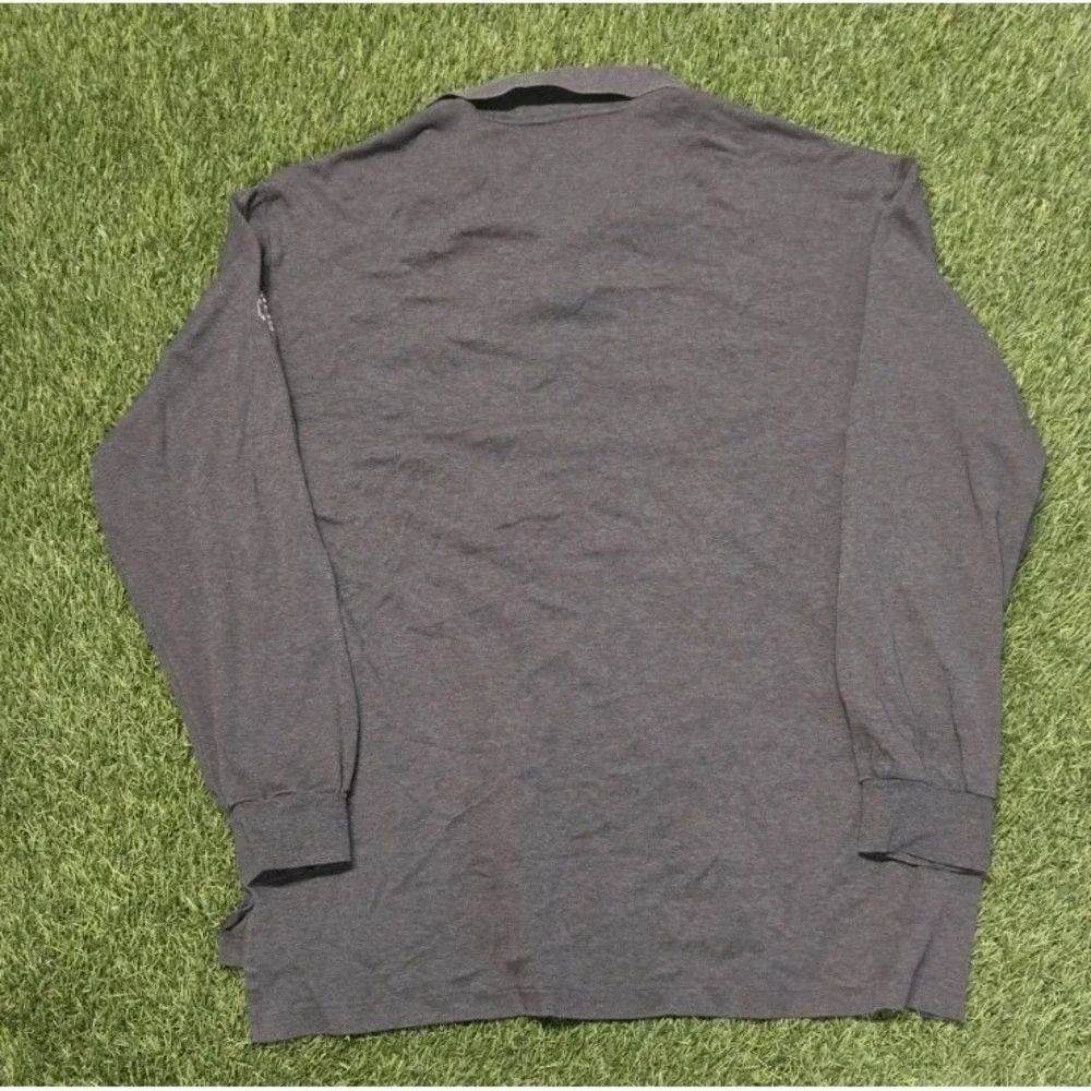 Polo Golf Ralph Lauren Mens XL College of Charleston Long Sleeve Polo Shirt Gray
